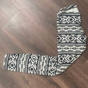 Charlotte Russe patterned leggings.